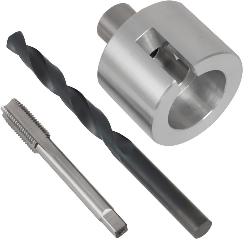 WIKIBB Crankshaft Drilling Pin Fixture Tool Balancer Bolt Compatible with GMC Chevy 230 283 327 250 235 261 (Include Tap & Drill Bit) - Image 1